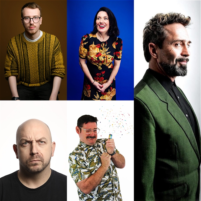 picture of 5 comedians