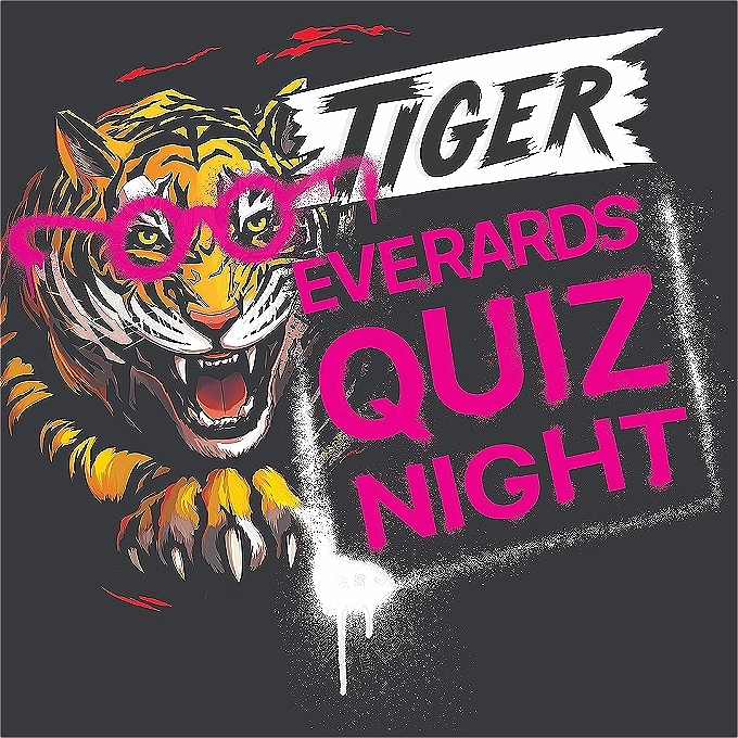 picture of a leaping tiger wearing glasses