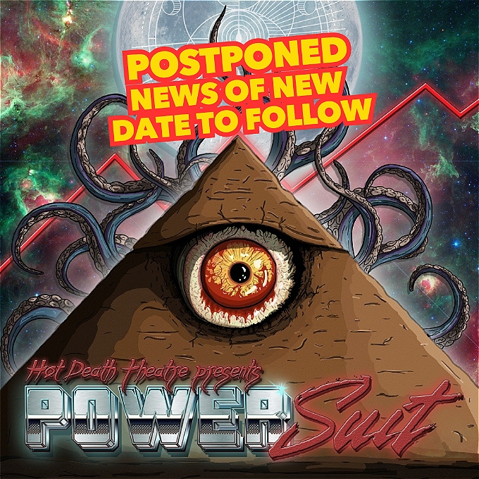 A pyramid looms ominously, against a nebulous background, replete with an oversized supermoon, engraved with a cult-like cosmic symbol. In the centre of the pyramid, a single eye peers intently at the viewer, bleeding from its centre. From behind the pyramid, billow a tangled mass of tentacles, originating from an unknown source. It's really, really metal.