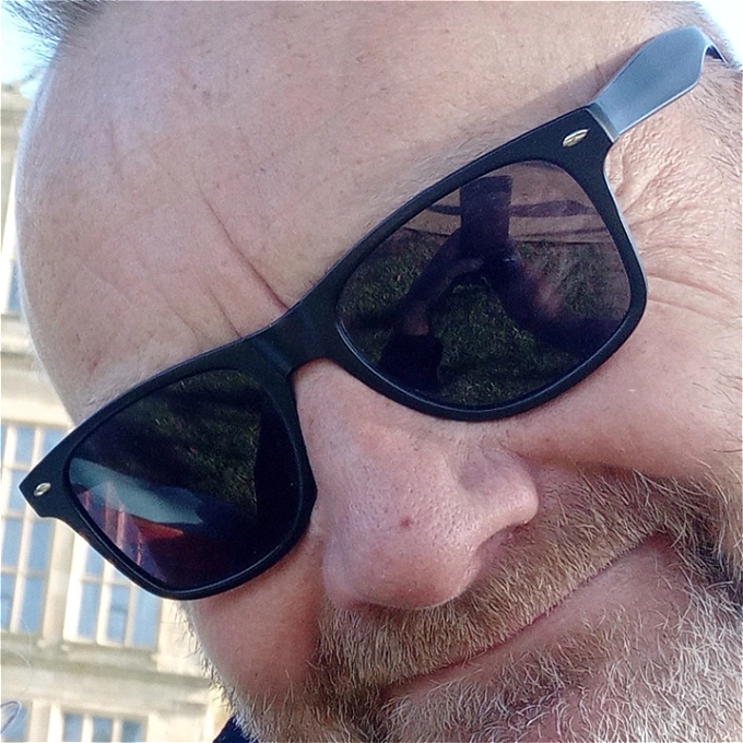 Andy Gilbert wearing sunglasses.