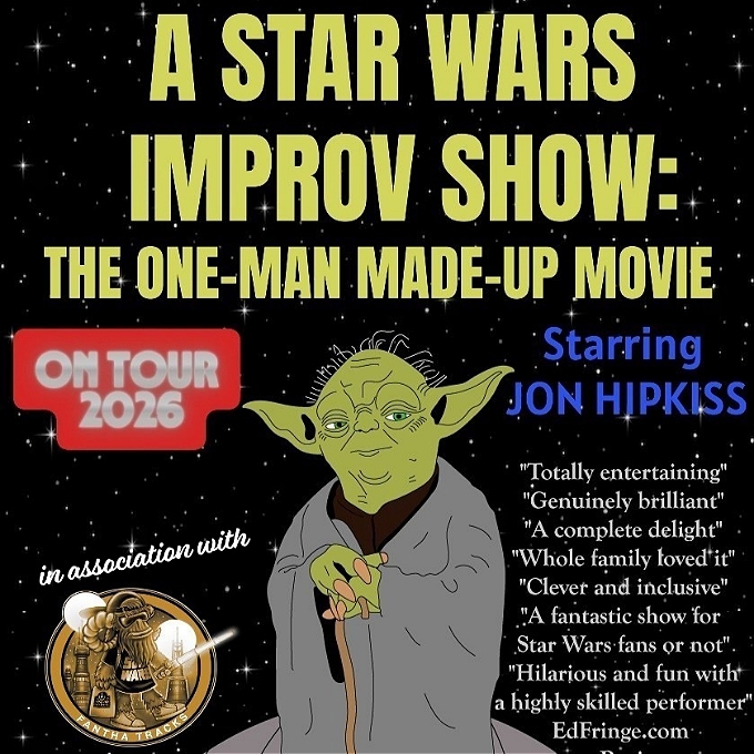 Yoda from Star Wars on top of the Death Star