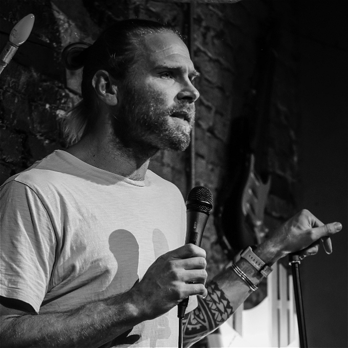 Male Comedian Ryan Mold performing at Leicester Comedy Festival