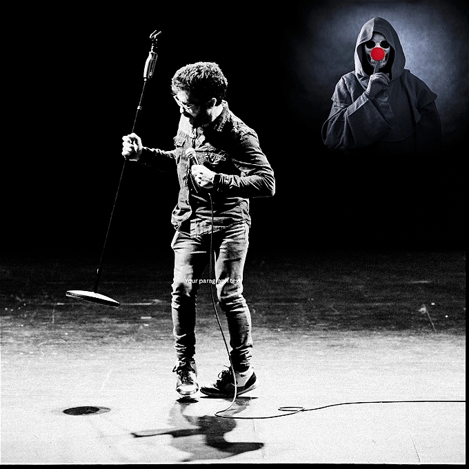 Male comedian with Cerebral Palsy performing stand up with death looming over him (but in a fun way)