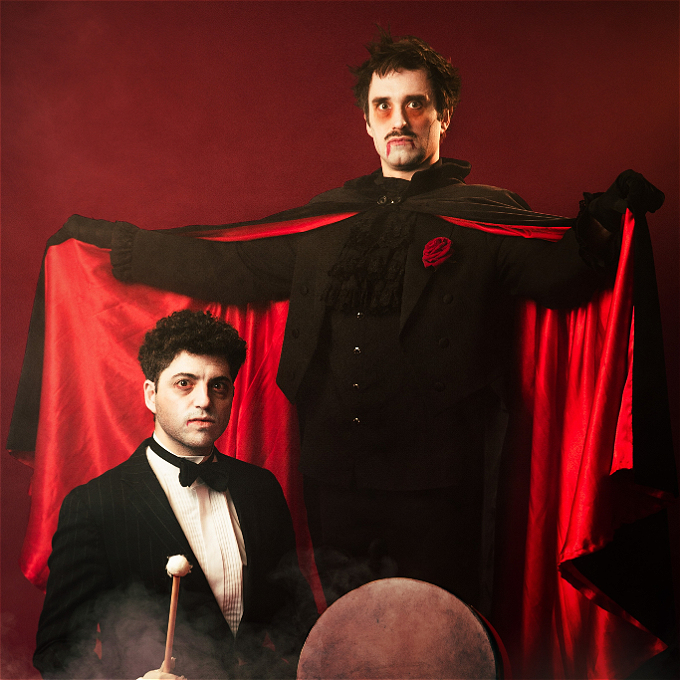 The Master and Gregor in their spooky lair