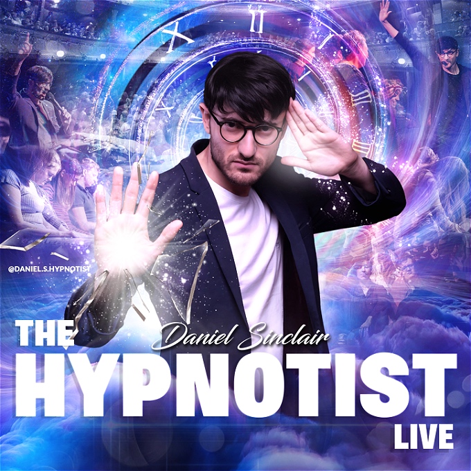 Join one of the UK’s top stage hypnotists and mind readers – direct from London’s West End... Prepare for an evening of amazement as Daniel Sinclair unlocks volunteers’ imaginations and alters their realities – all through the power of hypnosis. Buckle up tight. Prepare to be spellbound and in fits of laughter. Choose to SEE the show or BE in the show!